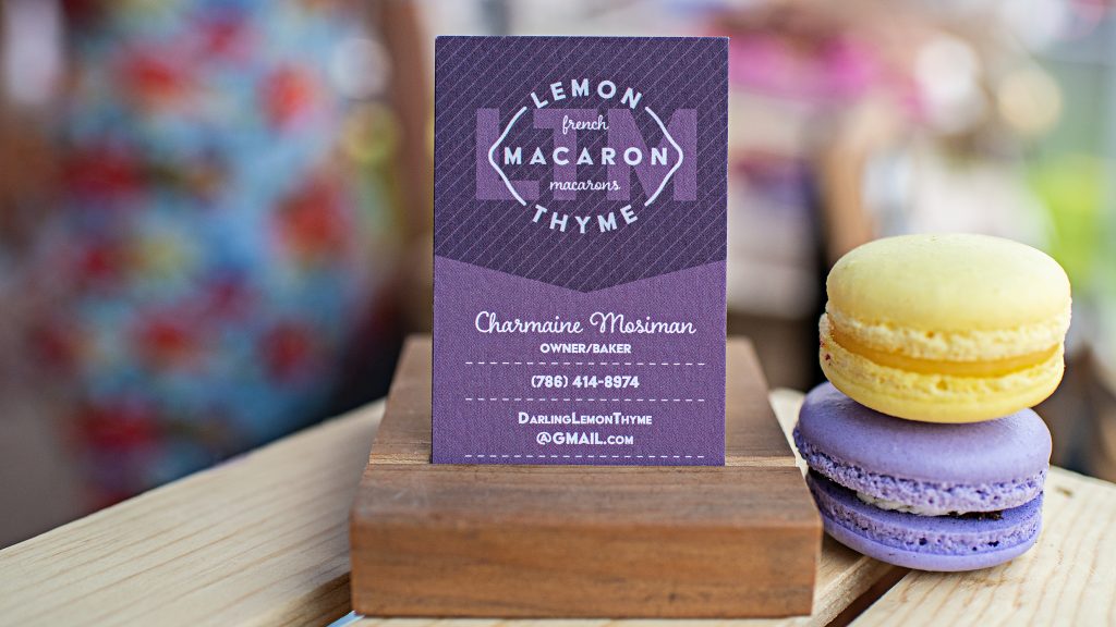 Personal Branding Photography of Lemon Thyme Macarons in Roslyn Washington