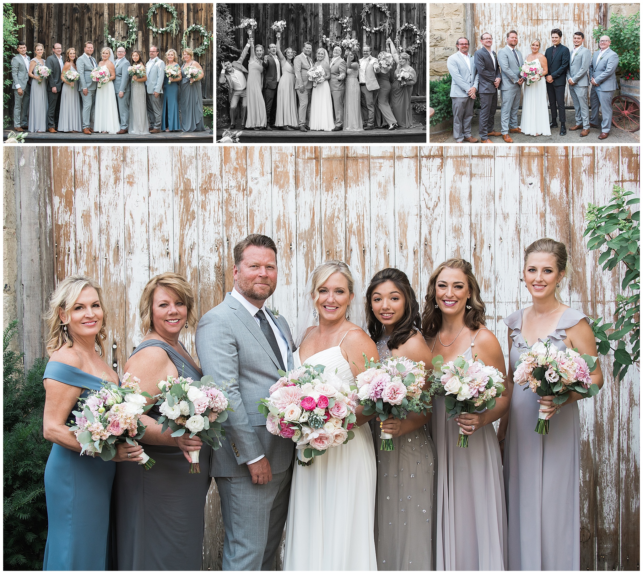 Bridal Party Portraits Roselyn Wedding at Stonehouse 101