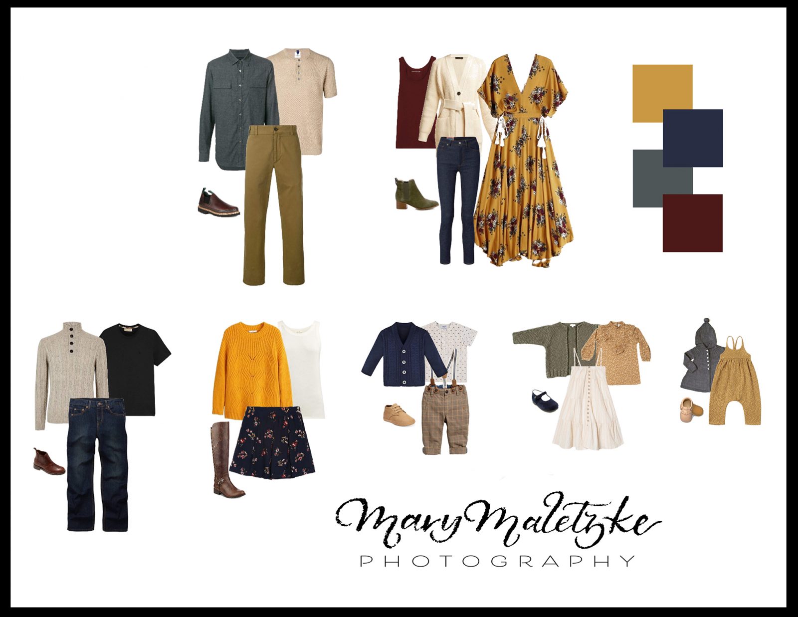 Tips For Selecting Your Family Portrait Outfits - marymaletzke.com