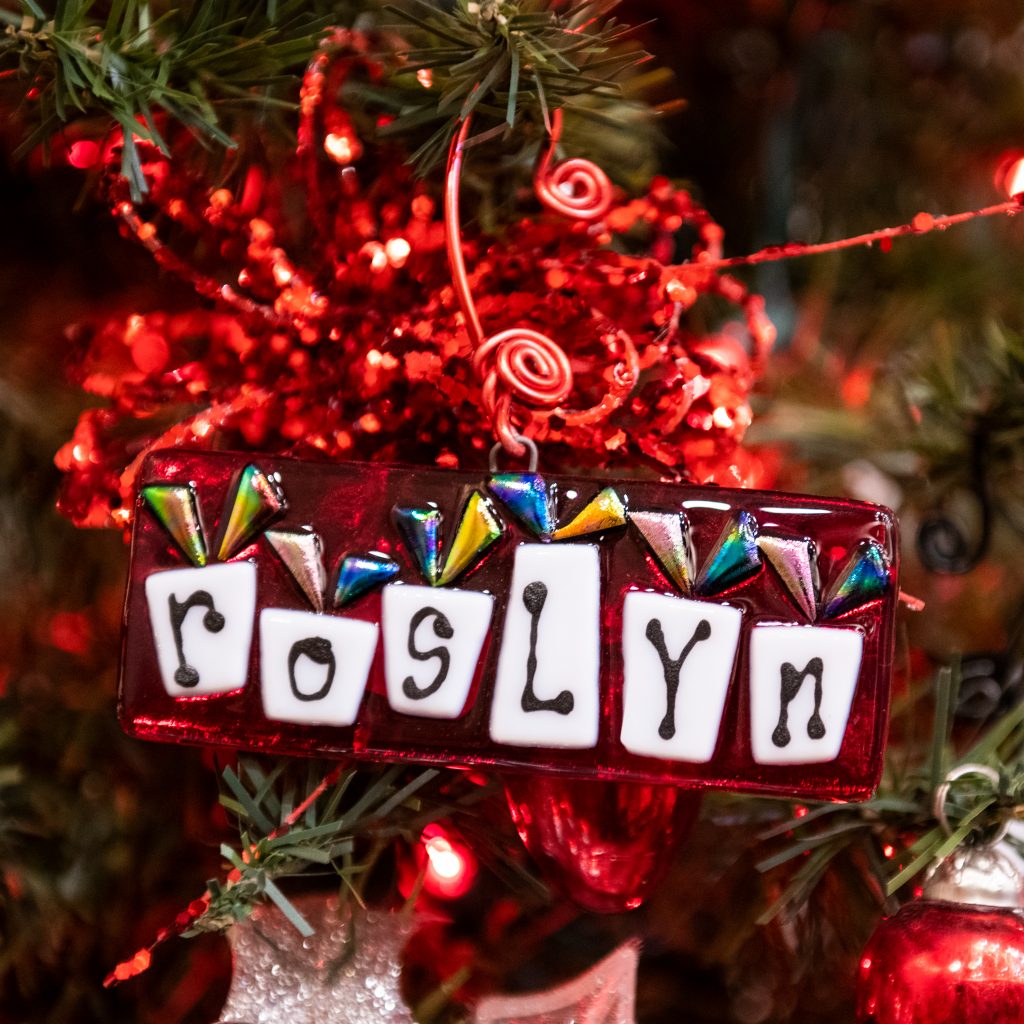 Roslyn Ornament for small business saturday holiday season