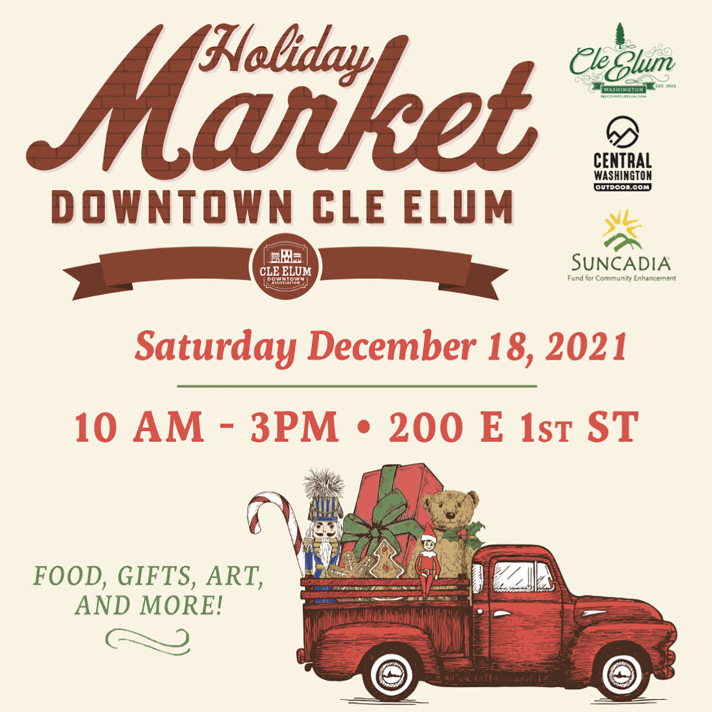 Flyer for Cle Elum Holiday Market