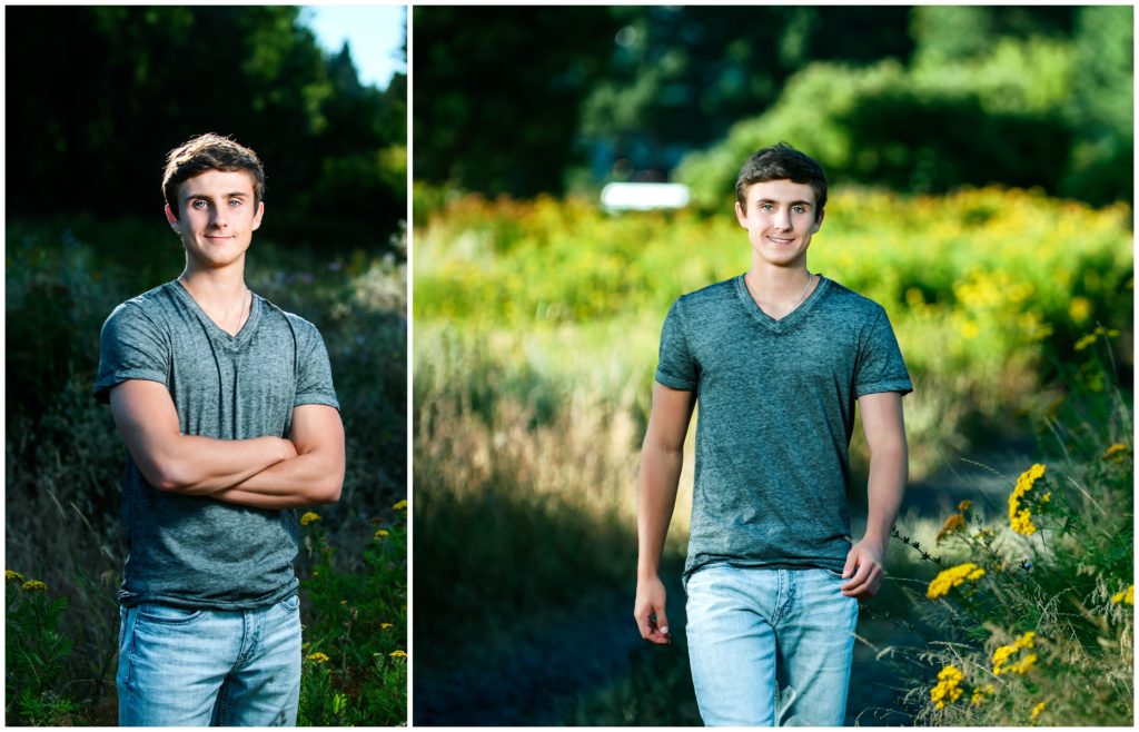 Outdoor senior pictures for boys