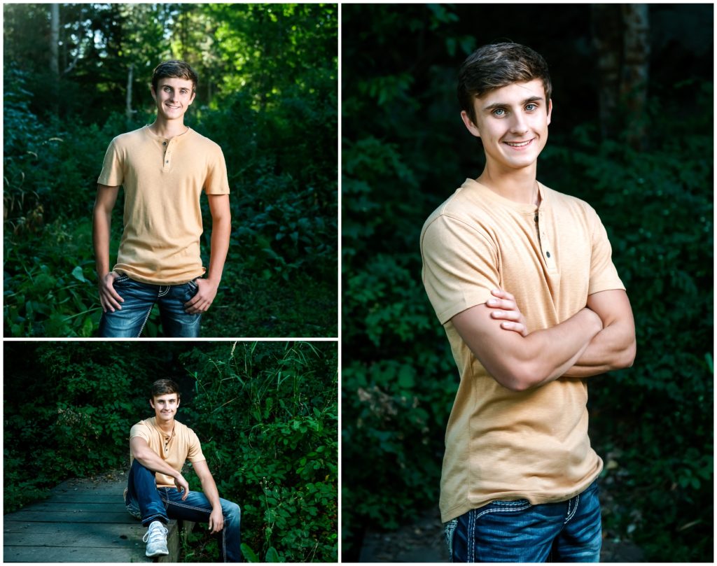 Outdoor senior pictures for boys