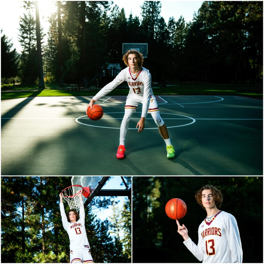 basketball themed senior pictures for Cle Elum Roslyn senior