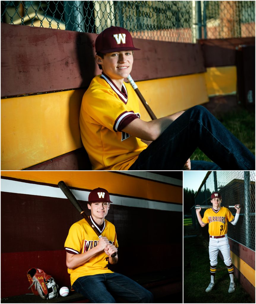 Varsity Baseball Senior Photos by senior photographer